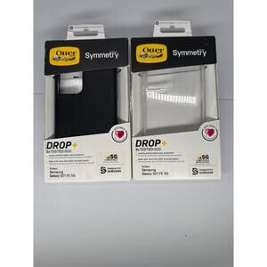2 Otterbox symmetry samsung galaxy s21 FE 5g black and clear cases